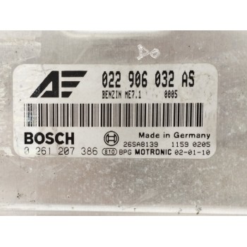 Recambio de centralita motor uce para volkswagen sharan (7m6/7m9) 2.8 v6 24v referencia OEM IAM 022906032AS 0261207386 