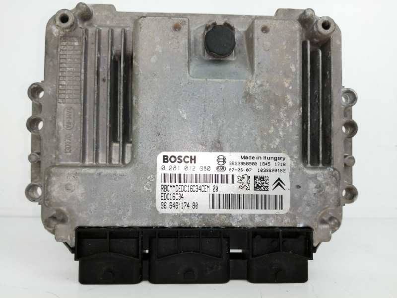 Recambio de centralita motor uce para citroën c4 picasso sx referencia OEM IAM 9664617480 0281012980 