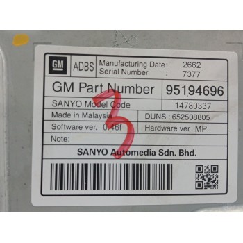 Recambio de sistema navegacion gps para chevrolet orlando 1.8 cat referencia OEM IAM 95194696 652508805 