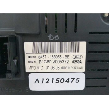 Recambio de pantalla multifuncion para ford fiesta (cb1) 1.4 16v cat referencia OEM IAM 8A6T18B955BE  