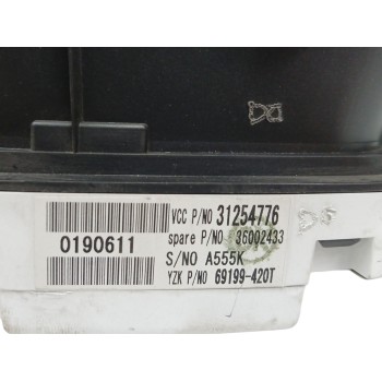 Recambio de cuadro instrumentos para volvo s40 berlina 2.0 diesel cat referencia OEM IAM 31254776 69199420T 