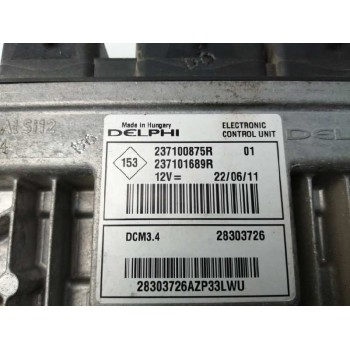 Recambio de centralita motor uce para nissan nv 200 (m20) 1.5 dci cat referencia OEM IAM 237100875R 237101689R 