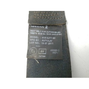Recambio de cinturon seguridad trasero izquierdo para nissan nv 200 (m20) 1.5 dci cat referencia OEM IAM 615627700 FILA CENTRAL 