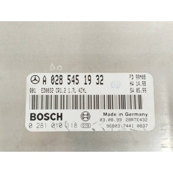 Recambio de centralita motor uce para mercedes-benz clase a (w168) 170 cdi (168.008) referencia OEM IAM A0285451932 0281010118 