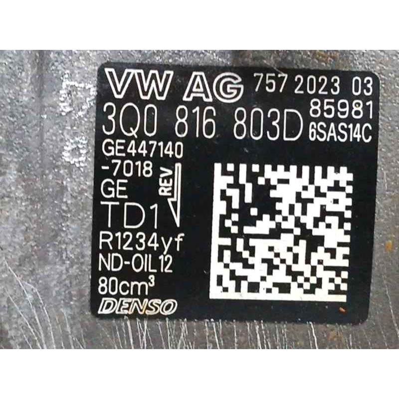 COMPRESOR AIRE ACONDICIONADO GE447140 R1234YF