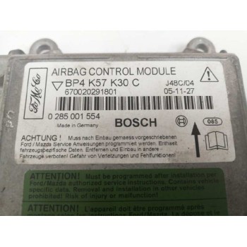 Recambio de centralita airbag para mazda 3 berlina (bk) 1.6 crdt active referencia OEM IAM BP4K57K30C 0285001554 