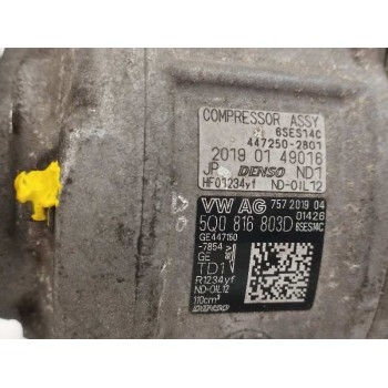 Recambio de compresor aire acondicionado para seat ibiza (kj1) 1.0 tsi referencia OEM IAM 5Q0816803D 4472502801 6SES14C