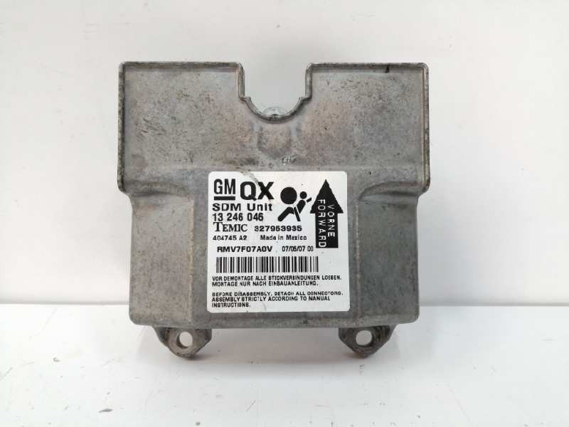 Recambio de centralita airbag para opel zafira b 1.8 16v referencia OEM IAM 13246046 327963935 