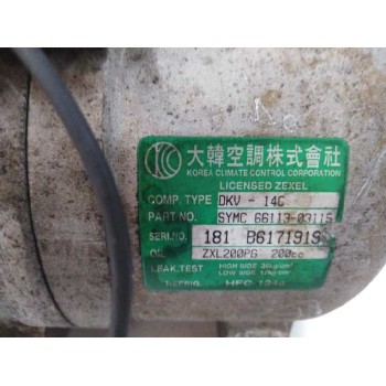 Recambio de compresor aire acondicionado para ssangyong musso 2.9 turbodiesel cat referencia OEM IAM 6611303115  