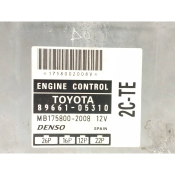 Recambio de centralita motor uce para toyota avensis berlina (t 22) 2.0 turbodiesel cat referencia OEM IAM 8966105310 1758002008