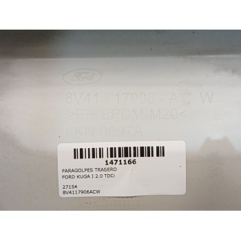 Recambio de paragolpes trasero para ford kuga i 2.0 tdci referencia OEM IAM 8V4117906ACW  
