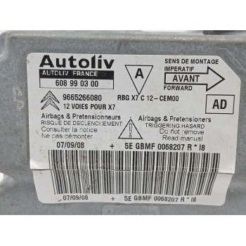 Recambio de centralita airbag para citroën c5 iii (rd_) 2.7 hdi referencia OEM IAM 9665266080  608990300