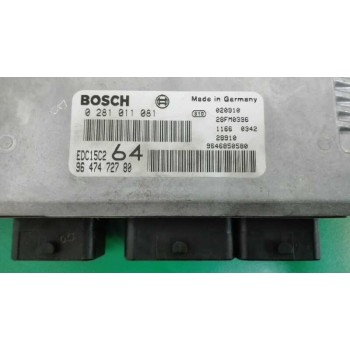 Recambio de centralita motor uce para peugeot 307 break / sw (s1) sw pack referencia OEM IAM 9647472780 0281011081 