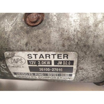 Recambio de motor arranque para hyundai tucson (jm) 2.0 crdi cat referencia OEM IAM 3610027010  