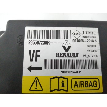 Recambio de centralita airbag para renault megane iii berlina 5 p 1.5 dci diesel cat referencia OEM IAM 285587230R 000405291A5 
