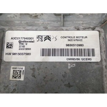 Recambio de centralita motor uce para opel corsa f 1.2 referencia OEM IAM 9830510980 9815037580 A3C0177940001