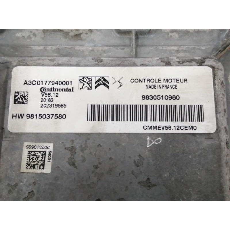 CENTRALITA MOTOR UCE 9815037580 A3C0177940001