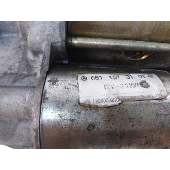 Recambio de motor arranque para ssangyong musso 2.9 diesel referencia OEM IAM 6611513101  