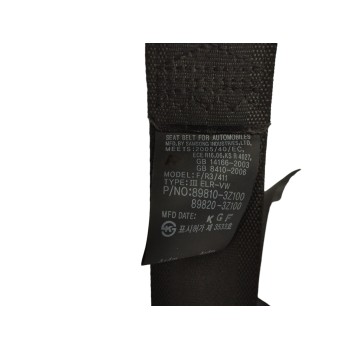 Recambio de cinturon seguridad trasero derecho para hyundai i40 1.7 crdi cat referencia OEM IAM 898203Z100  