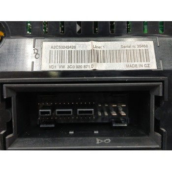 Recambio de cuadro instrumentos para volkswagen passat berlina (3c2) 1.4 16v tsi referencia OEM IAM 3C0920871D A2C53242428 