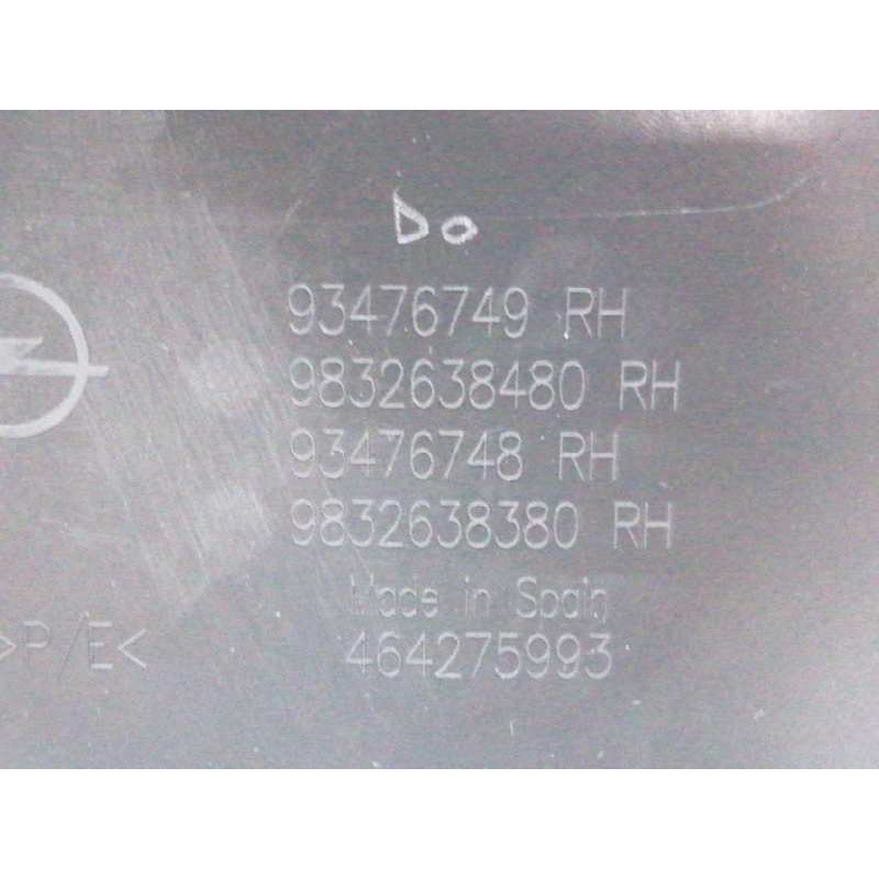 GUARNECIDO PUERTA DELANTERA DERECHA 9832638480 NEGRO