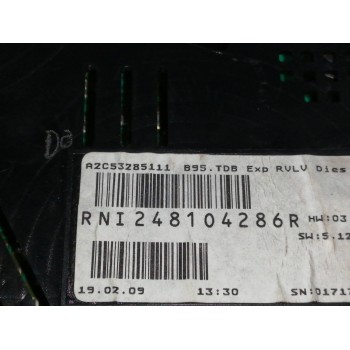 Recambio de cuadro instrumentos para renault megane iii berlina 5 p 1.5 dci diesel cat referencia OEM IAM 248104286R A2C53285111