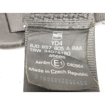 Recambio de cinturon seguridad trasero derecho para seat ibiza (6j5) 1.9 tdi referencia OEM IAM 6J0857805A  