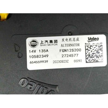 Recambio de alternador para mg zs suv (azs1) 1.5 vti referencia OEM IAM  135A FGN12S200