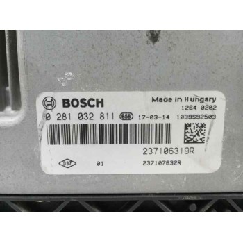 Recambio de centralita motor uce para renault captur i ( j5 h5 ) 1.5 dci 90 referencia OEM IAM 237106319R 0281032811 