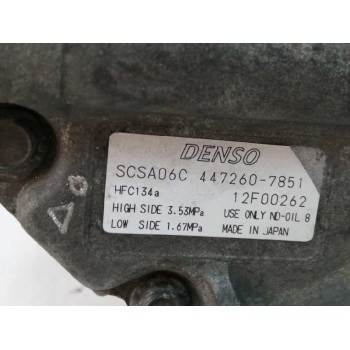 Recambio de compresor aire acondicionado para toyota corolla (e12) 1.4 turbodiesel cat referencia OEM IAM 4472607851 SCSA06C 