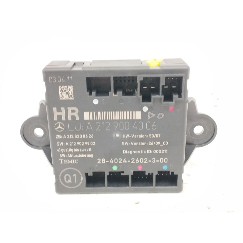 Recambio de modulo electronico para mercedes-benz clase e (w212) familiar 250 cdi blueefficiency (212.203) referencia OEM IAM A2