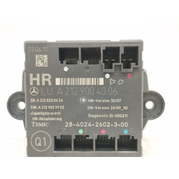 Recambio de modulo electronico para mercedes-benz clase e (w212) familiar 250 cdi blueefficiency (212.203) referencia OEM IAM A2