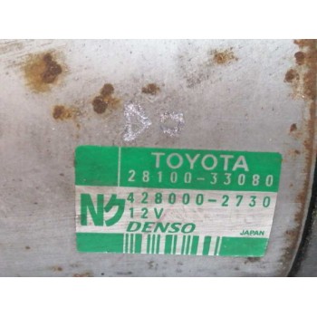 Recambio de motor arranque para toyota corolla (e12) 1.4 turbodiesel cat referencia OEM IAM 2810033080 4280002730 