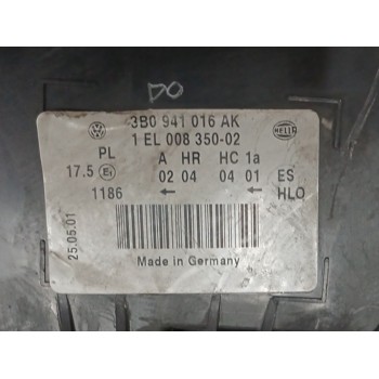 Recambio de faro derecho para volkswagen passat b5.5 (3b3) 1.9 tdi referencia OEM IAM 3B0941016AK PARA PULIR 