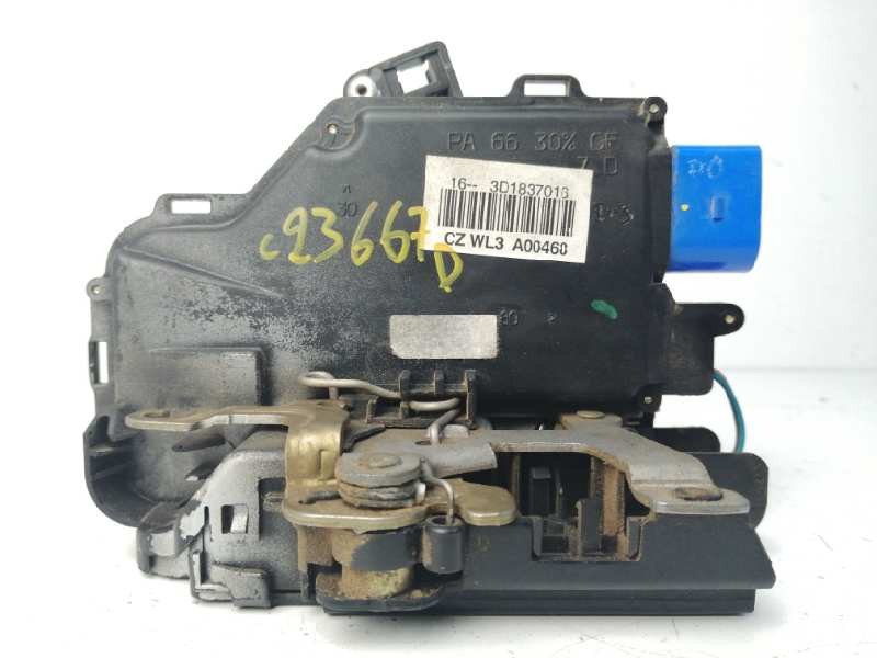 Recambio de cerradura puerta delantera derecha para volkswagen caddy ka/kb (2k) 1.9 tdi referencia OEM IAM 3D1837016  