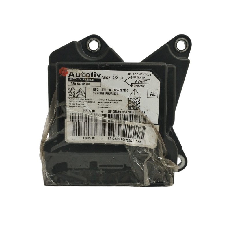 Recambio de centralita airbag para citroën c4 picasso 1.2 12v e-thp referencia OEM IAM 9807547380 620644600 