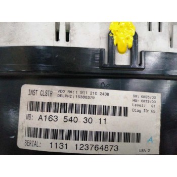 Recambio de cuadro instrumentos para mercedes-benz clase m (w163) 270 cdi (163.113) referencia OEM IAM A1635409511 1131123764873