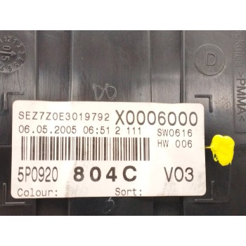 Recambio de cuadro instrumentos para seat toledo (5p2) 1.9 tdi referencia OEM IAM 5P0920804C 110080279010 A2C53029654