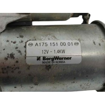 Recambio de motor arranque para ssangyong tivoli 1.5 g15dtf referencia OEM IAM A1751510001  