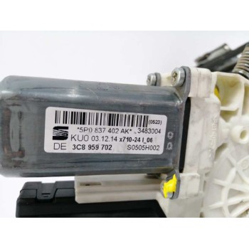 Recambio de elevalunas delantero derecho para seat altea xl (5p5) 1.6 tdi referencia OEM IAM 5P0837402AK  