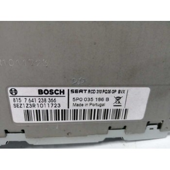 Recambio de sistema audio / radio cd para seat altea xl (5p5) 1.6 tdi referencia OEM IAM 5P0035186B 8157641238366 