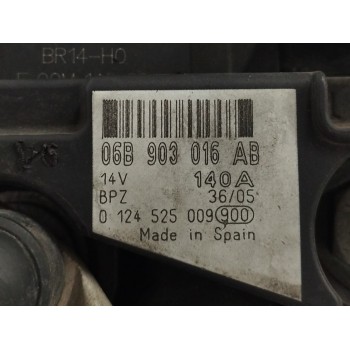 Recambio de alternador para audi a4 berlina (8e) 2.0 16v tfsi referencia OEM IAM 06B903016AB 140A 0124525009