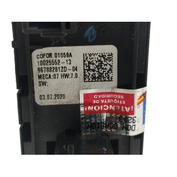 Recambio de mando elevalunas delantero izquierdo para citroën c4 picasso 1.2 12v e-thp referencia OEM IAM 96788281ZD  