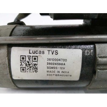 Recambio de motor arranque para hyundai i10 1.0 cat referencia OEM IAM 3610004700 26024598A 