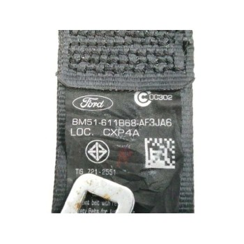 Recambio de cinturon seguridad trasero izquierdo para ford focus iii 1.0 ecoboost referencia OEM IAM BM51611B68AF  