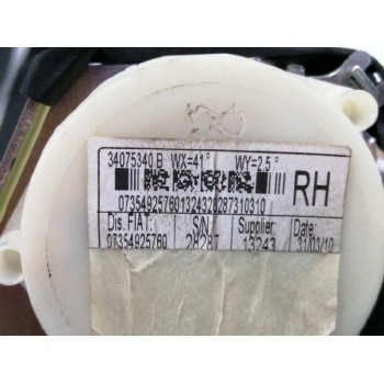 Recambio de cinturon seguridad trasero derecho para fiat nuova 500 (150) 1.2 cat referencia OEM IAM 07354925760  