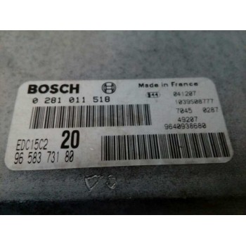 Recambio de centralita motor uce para citroën xsara picasso 2.0 hdi cat (rhy / dw10td) referencia OEM IAM 9658373180 0281011518 