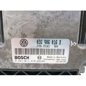 Recambio de centralita motor uce para volkswagen golf v berlina (1k1) 1.9 tdi referencia OEM IAM 03G906016B 0281011478 