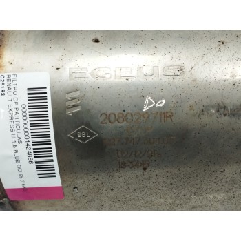 Recambio de filtro de particulas para renault express furgoneta/monovolumen 1.5 blue dci 75 (f6aa) referencia OEM IAM 208029711R