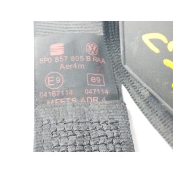 Recambio de cinturon seguridad trasero izquierdo para seat toledo (5p2) 1.9 tdi referencia OEM IAM 5P0857805B  